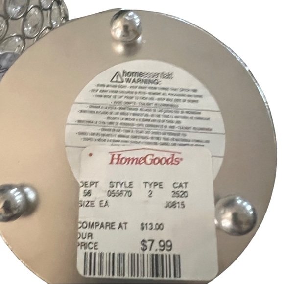 Bundle of 4 Crystal Candle Holders NWT - Picture 3 of 9